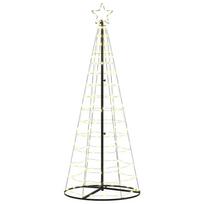 vidaXL LED Kalėdų medis EKENAS 250 cm 390 LED Šilta balta Plienas