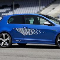 2 vnt. Automobilio lipdukas Durų šoninis slenkstis Volkswagen VW Golf 4 5 6 7 Polo Passat B5 B6 Vinilo plėvelės lipdukas Automobiliai Automobilis Colorful Laser blue