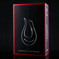 U-shaped wine decanter 1500ml gift box harp swan decanter Crystal creative wine separator black