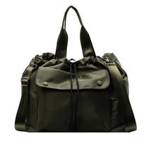 New drawstring travel bag large-capacity fitness boarding aircraft bag portable single shoulder oblique span hand bag žalia