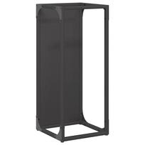 vidaXL Malkų lentyna Juoda 25x25x60 cm Šaltai valcuotas plienas