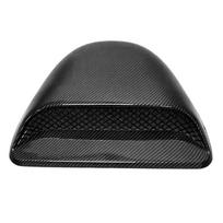 Durable-Car Air Flow Intake Hood Scoop Vent Bonnet Decorative Covers Racing Style Bonnet Vent Front Engine Cover Universal A Par black