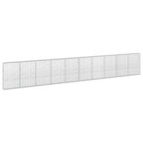 vidaXL Gabionas su 5 mm viela ir 5x10 cm tinkleliu 1000x30x150 cm
