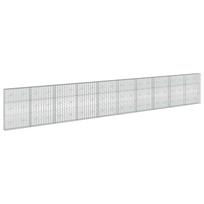 vidaXL Gabionas su 5 mm viela ir 5x10 cm tinkleliu 1000x20x150 cm