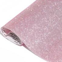 Sandėlyje esantys lipdukų su kristaliniais deimantukais rinkiniai automobiliams ir „pasidaryk pats“ dekoravimui 1.8cm x 40cm (8 rows of rhinestones) rožinė
