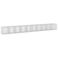vidaXL Gabionas su 3,5 mm viela ir 5x10 cm tinkleliu 1000x100x100 cm