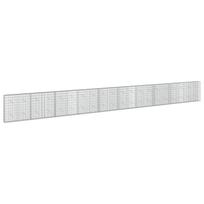 vidaXL Gabionas su 3,5 mm viela ir 5x10 cm tinkleliu 1000x20x100 cm