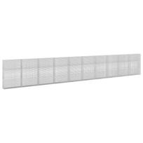 vidaXL Gabionas su 3,5 mm viela ir 5x2,5 cm tinkleliu 1000x30x150 cm