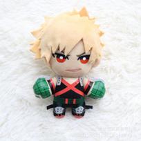 Anime Midoriya Izuku Bakugou Katsuki Todoroki Shoto Plush Keychain Figure Cosplay Cartoon Accessories Props beige