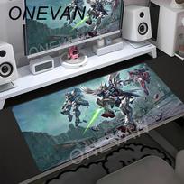 XXL Mouse Pads Gundam Mouse Pad Gaming Large Gamer Keyboard Big Desk Mat Table Carpet Non-slip Mousepad 50x100cm For Computer 30x60cm white