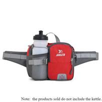 Running Bags Water-Resistant Adjustable Fanny Pack with Bottle Holder Multi-Pockets for Hiking Running Cycling Travel Outdoor raudona