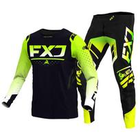 motocross gear set name number customize racing suit Off-road MX MTB MOTO Mens Kits pink yellow Women's mountain Downhill S-30 yellow