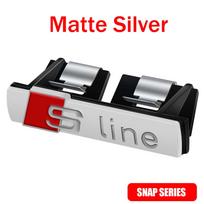 Sline logotipas S Line emblema Automobilio priekinių grotelių ženklelis Auto stiliaus dekoravimo priedai AUDI A3 A4 A5 RS Q2 Q5 Q7 Q3 A6 A7 A8 RS6