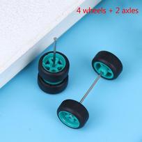 1/64 Ratai Ratams Su Gumine Padanga Modelis Modelis Automobilis Modifikuotos Dalys Žaislai žalia