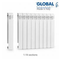 Radiatorius Global Radiatore Style Plus 500/6 STP05001006, 48 cm x 57.5 cm, šoninio pajungimo, 684 W, balta sp.