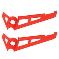 2Pcs RC Helicopter Tail Plastic Fine Details Remote Control Helicopter Tail Replacement for WLtoys K130 K200 Red red