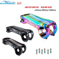 KRSEC Stem Mtb Road Mountain Bike Table Negative 20 Degrees Bicycle Power 31 8*80/90/100MM Handlebar Bridge Cycling Stem Black colorful 100MM