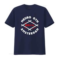 Mejiro Gym Amsterdamas Olandų Kickbokso Muay Thai Rob Kaman Peter Aerts Marškinėliai vintage Skalbti Streetwear Unisex Patogūs M black