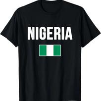 Nigeria Nigerian Flag T-Shirt XXL juoda