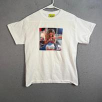 A-OK Sarah Jessica Parker White Graphic T Shirt Mens Size Small S gray