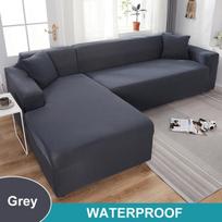 Atsparus vandeniui Elastingas L formos sofos užvalkalas svetainės kampinei sofai Patvarus Tampri sofos apsauga 1 Seater 90-140cm pilka
