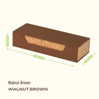 Eco-friendly Cork Stationery Box: High-end Wood Storage & Magnetic Pen Case brown