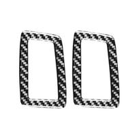 Carbon Fiber Dashboard Air Vent Trim Stickers for 2013-2016 Honda Accord black