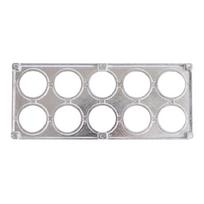 Dumpling Metal Mold 10 Holes Maker Pasta Russian Ravioli Cutter For Modeling white