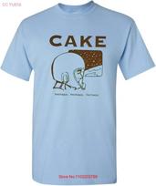 Cake Band Light Blue T Shirt Full Size S 5xl Unisex Cotton Um118 Vintage Unisex Homme Fashion Stylish Slightly 4XL gray
