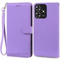 A73 4G Case For ZTE Blade A73 4G Case Wallet Flip Leather Case For ZTE Blade A73 4G Back Cover Phone Case Silicone Fundas A73 4G (Not fit 5G) purple