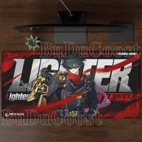 Gaming Zenless Zone Zero New Mousepad 900x400mm Nonslip Keyboard Desk Mat PC Anime Girl Hoshimi Miyabi Ellen Joe esports Playmat 30cmx60cm gray