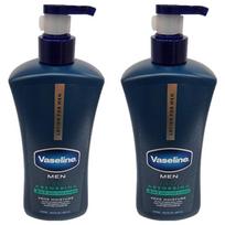 Vaseline Men 48 Hour Moisture Body & Face Lotion Fast Absorbing 600ml 2 pcs