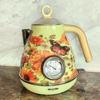 Xiaomi 1.7L Retro Green Paint Decal Electrc Kettle Boiling Water with Thermometer Automatic Power Off 304 stainless Steel Teapot 1850W EU