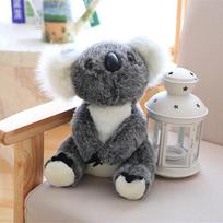 1 vnt. Kawaii imitacija Australijos koala pliušinis žaislas įdarytas gyvūnas lėlė mama kūdikis vaikai kūdikis mergaitės žaislai gimtadienio dovana namų dekoras 21cm white