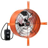 VEVOR Gable Mount Fan, 38.1 cm Attic Vent Exhaust Fan 1650 CFM Thermostat, Cooling and Ventilation for Home, Garage, Warehouse, Workshop 38 x 38 x 20 cm