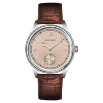 Nauji Specht & Söhne 1908 Classic vyriški laikrodžiai Mechaninis laikrodis Tikros odos Nerūdijančio plieno Verslo riešinis laikrodis Atsparus vandeniui beige