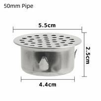 Round Hole Gutter Guard Net Anti-blocking SUS 304 Stainless Steel Anti Clogging Filter Secondary Drainage Vent white