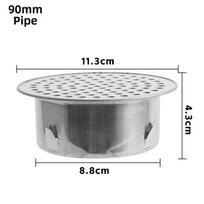 Round Hole Gutter Guard Net Anti-blocking SUS 304 Stainless Steel Anti Clogging Filter Secondary Drainage Vent