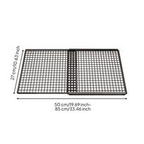 Ištraukiamas spintos lentynos organizatorius Reguliuojamas spintelės laikymo stovas Vėdinamas mažoms Xl 1 Tier 50-85cm juoda