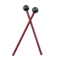 2Pcs/Set Silicone Drumstick Handpan Drum Mallets Wooden Handle Drum Mallet  Percussion Accessories Style 1