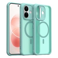 Xiaomi Redmi Note 17 Pro telefono dėklas, magnetinis smūgiams atsparus telefono dėklas, hibridinis buferio dangtelis Xiaomi Redmi Note 17 Pro šviesiai žalios spalvos