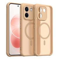 Xiaomi Redmi Note 17 Pro Max telefono dėklas, magnetinis smūgiams atsparus telefono dėklas, hibridinis apsauginis dangtelis Xiaomi Redmi Note 17 Pro Max auksas