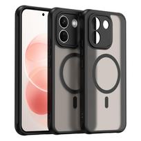 Xiaomi Redmi Note 17 Pro Max telefono dėklas, magnetinis smūgiams atsparus telefono dėklas, hibridinis apsauginis dangtelis Xiaomi Redmi Note 17 Pro Max juoda