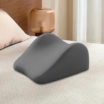 Back Pillow Memory Foam Wedge Prone Support Leg and Knee for Lounging tamsiai pilka spalva