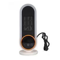 Electric Space Heater 1200W Tip Over Protection Fast PTC Ceramic Heating Temperature Adjustable with Timer Desktop Heater gray
