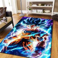 Son Goku Anime Grindų Kilimas, Skaitmeniniu Būdu Spausdintas Filmo Kilimas, Namų Dekoro Kilimėlis Miegamajam, Svetainei -HYQ29 60x90cm blue