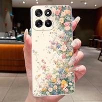 Dėklas Motorola Moto G57 Power / G67 Power 5G, Skaidrus, Prabangus, Madingas, Drugelių Gėlių, Minkšto TPU Silikono, Apsauginis Motorola Moto G57 Power