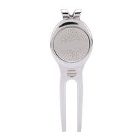 Golf Divot Repair Tool Putting Green Fork Groove Cleaner With Magnetic Golf Ball Marker Liner Clip Training Aid Golf Accessory sidabras