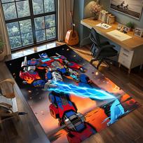 Mobile Suit Gundam RX-78-2 Classic Mecha Art Rug Carpet Large Area Rug Non Slip Washable Floor Mat Gamer Room Bedroom Home Decor 60x90cm brown