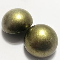 Nauji madingi metaliniai grybai blizgantys apvalūs perlai, maži smilkalų stiliaus deimantiniai paltai 15.0 MM black